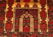 Carica l&#39;immagine nel visualizzatore di Gallery, Genuine, Original Pure Wool Rug Rustic Handmad Carpet CM 199x108

