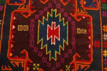 Carica l&#39;immagine nel visualizzatore di Gallery, Genuine, Original Pure Wool Rug Rustic Handmad Carpet CM 198x104
