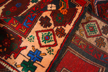 Lade das Bild in den Galerie-Viewer, Genuine, Original Pure Wool Rug Rustic Handmad Carpet CM 198x96
