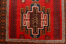 Load image into Gallery viewer, Genuine, Original Pure Wool Rug Rustic Handmad Carpet CM 195x106
