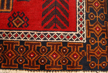 Load image into Gallery viewer, Genuine, Original Pure Wool Rug Rustic Handmad Carpet CM 195x106
