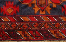 Carica l'immagine nel visualizzatore di Gallery, Genuine, Original Pure Wool Rug Rustic Handmad Carpet CM 180x108
