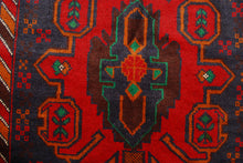 Carica l'immagine nel visualizzatore di Gallery, Genuine, Original Pure Wool Rug Rustic Handmad Carpet CM 180x108
