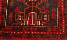 Lade das Bild in den Galerie-Viewer, Genuine, Original Pure Wool Rug Rustic Handmad Carpet CM 197x102
