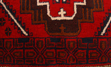 Lade das Bild in den Galerie-Viewer, Genuine, Original Pure Wool Rug Rustic Handmad Carpet CM 207x102
