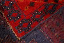 Lade das Bild in den Galerie-Viewer, Genuine, Original Pure Wool Rug Rustic Handmad Carpet CM 186x114

