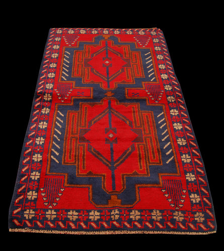 Genuine, Original Pure Wool Rug Rustic Handmad Carpet CM 190x99