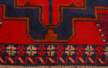Load image into Gallery viewer, Genuine, Original Pure Wool Rug Rustic Handmad Carpet CM 190x99
