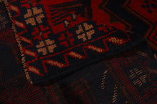 Load image into Gallery viewer, Genuine, Original Pure Wool Rug Rustic Handmad Carpet CM 190x99
