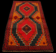 Load image into Gallery viewer, Genuine, Original Pure Wool Rug Rustic Handmad Carpet CM 192x104
