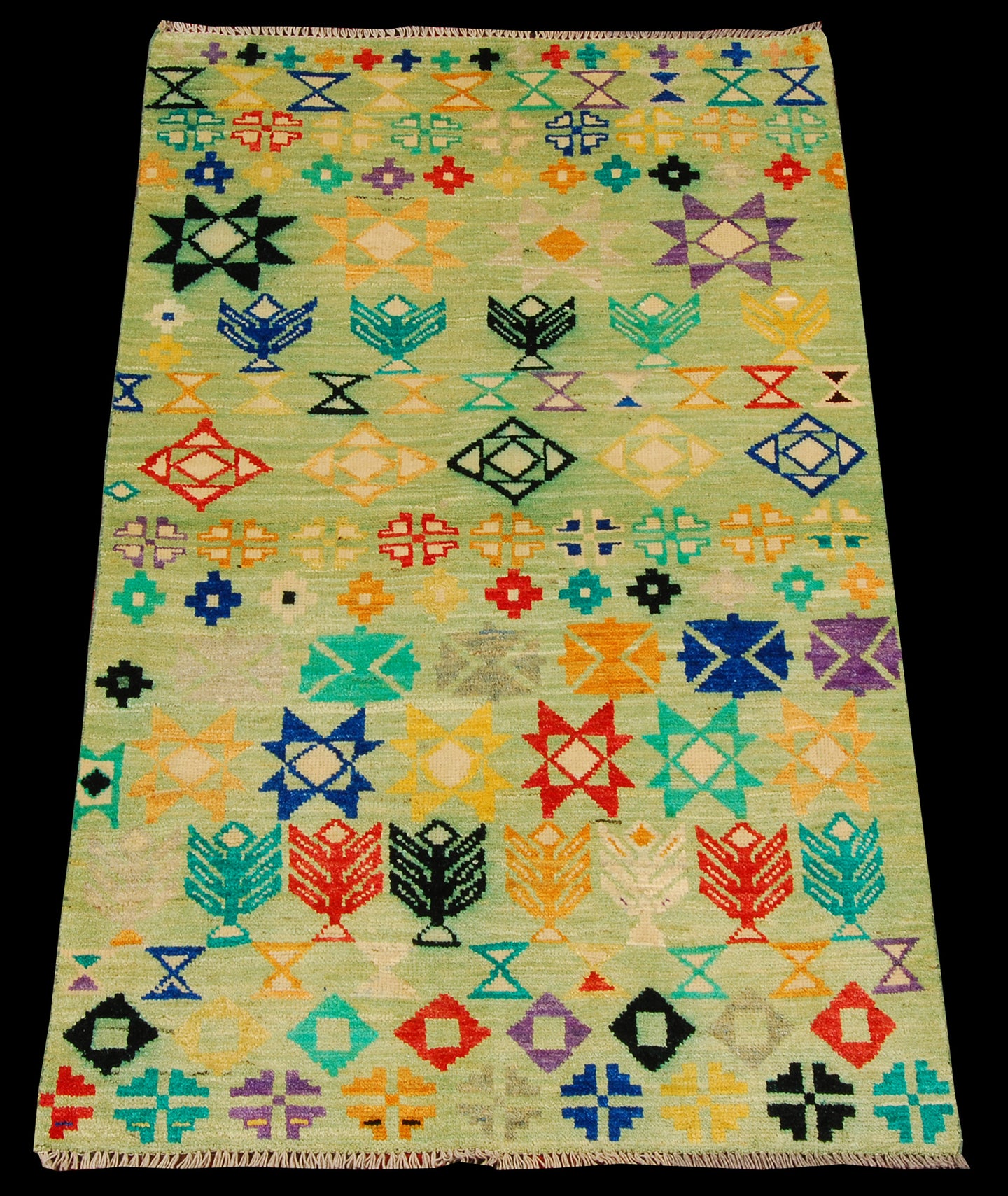 TAIMANY Original Pure Wool Rug / Modern Handmad Carpet 182X115 CM
