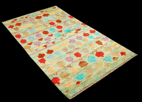 TAIMANY Original Pure Wool Rug / Modern Handmad Carpet 190X111 CM