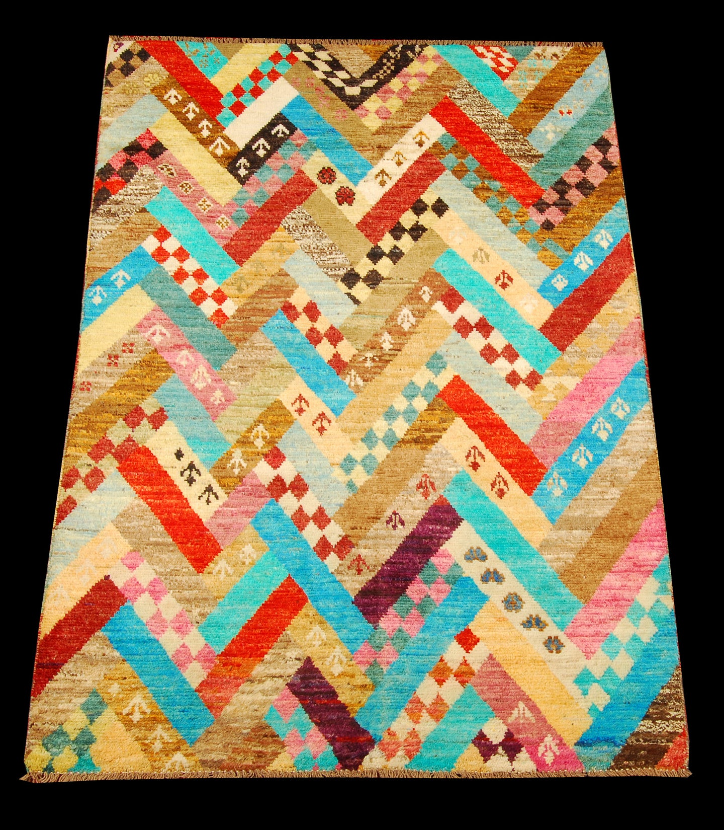 TAIMANY Original Pure Wool Rug / Modern Handmad Carpet 180x120 CM