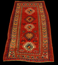 Carica l'immagine nel visualizzatore di Gallery, Hand made Antique Kazak / Shirvan Caucasic Carpets CM 205x105
