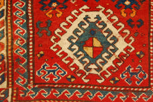 Carica l'immagine nel visualizzatore di Gallery, Hand made Antique Kazak / Shirvan Caucasic Carpets CM 205x105
