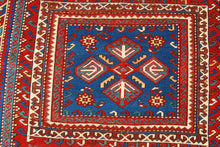 Carica l&#39;immagine nel visualizzatore di Gallery, Hand made Antique Kazak / Shirvan Caucasic Carpets CM 210x120
