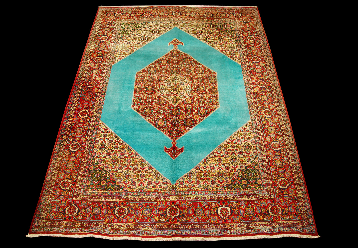 Authentic original hand knotted carpet 365x275 CM