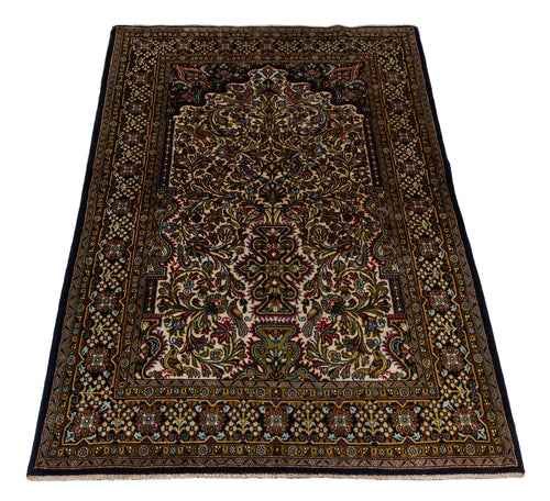 160x110 CM Authentic original hand knotted carpet 