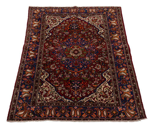 215x137 CM Antico Tappeto Isfahan Spahan