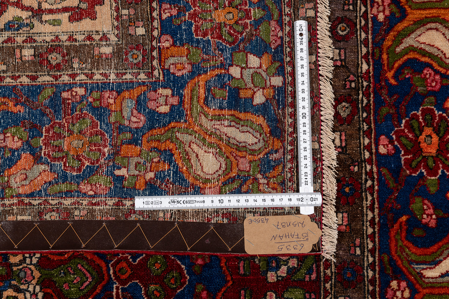 215x137 CM Antico Tappeto Isfahan Spahan