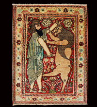 Lade das Bild in den Galerie-Viewer, Authentic original hand knotted carpet 80x53 CM Kirman Ravar Lavar
