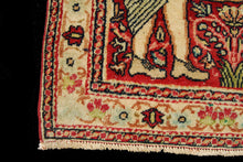 Load image into Gallery viewer, Authentic original hand knotted carpet 80x53 CM Kirman Ravar Lavar
