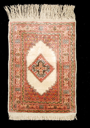 Hereche Istanbul Silk Tappeto Carpet Tapis Teppich Alfombra Rug Tapiet 60x40 CM