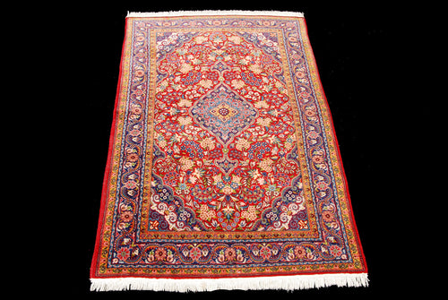 157x102 CM Authentic original hand knotted carpet 