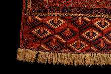 Carica l&#39;immagine nel visualizzatore di Gallery, Hand made Antique Bukara/ Bukara Vintage/Tekke/Yomut Caucasic Carpets 340x240 CM

