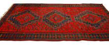 Carica l'immagine nel visualizzatore di Gallery, Authentic original hand knotted carpet Afgano 305x145 CM
