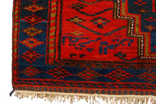 Carica l'immagine nel visualizzatore di Gallery, Authentic original hand knotted carpet Afgano 305x145 CM
