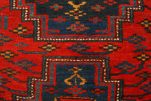 Carica l'immagine nel visualizzatore di Gallery, Authentic original hand knotted carpet Afgano 305x145 CM
