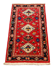 Load image into Gallery viewer, Authentic original hand knotted carpet 175x90 CM
