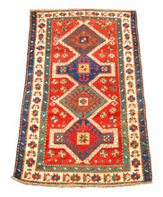 Carica l&#39;immagine nel visualizzatore di Gallery, CM 170x98 Hand made Antique Kazak / Shirvan Caucasic Carpets 
