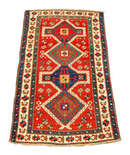 Carica l&#39;immagine nel visualizzatore di Gallery, CM 170x98 Hand made Antique Kazak / Shirvan Caucasic Carpets 
