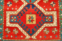 Carica l&#39;immagine nel visualizzatore di Gallery, CM 170x98 Hand made Antique Kazak / Shirvan Caucasic Carpets 
