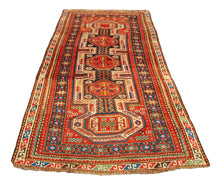 Load image into Gallery viewer, Hand made Antique Kazak / Shirvan Caucasic Carpets Lenkoran CM 255x123

