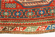 Carica l&#39;immagine nel visualizzatore di Gallery, Hand made Antique Kazak / Shirvan Caucasic Carpets Lenkoran CM 255x123
