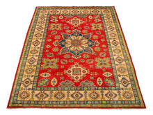 Carica l'immagine nel visualizzatore di Gallery, Hand knotted carpet Ghazni / Chubi Red Colors - 286x210 CM
