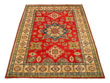 Carica l&#39;immagine nel visualizzatore di Gallery, Hand knotted carpet Ghazni / Chubi Red Colors - 286x210 CM
