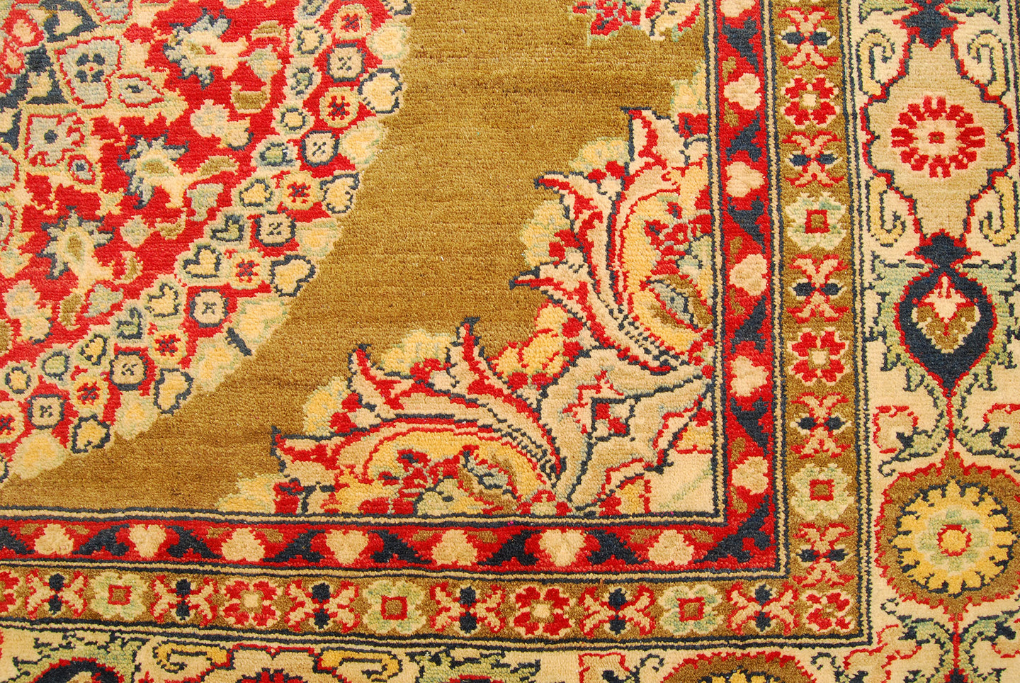 300x200 CM Hand knotted carpet Ghazni / Chubi - Olives Colors 