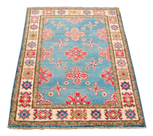 Carica l&#39;immagine nel visualizzatore di Gallery, Hand knotted carpet Ghazni / Chubi - Light blue CM 147x101
