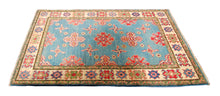 Lade das Bild in den Galerie-Viewer, Hand knotted carpet Ghazni / Chubi - Light blue CM 147x101
