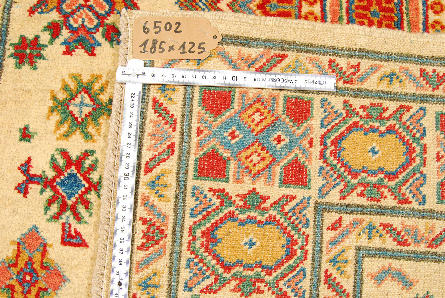 Hand knotted carpet Ghazni / Chubi - Beige CM 185x125