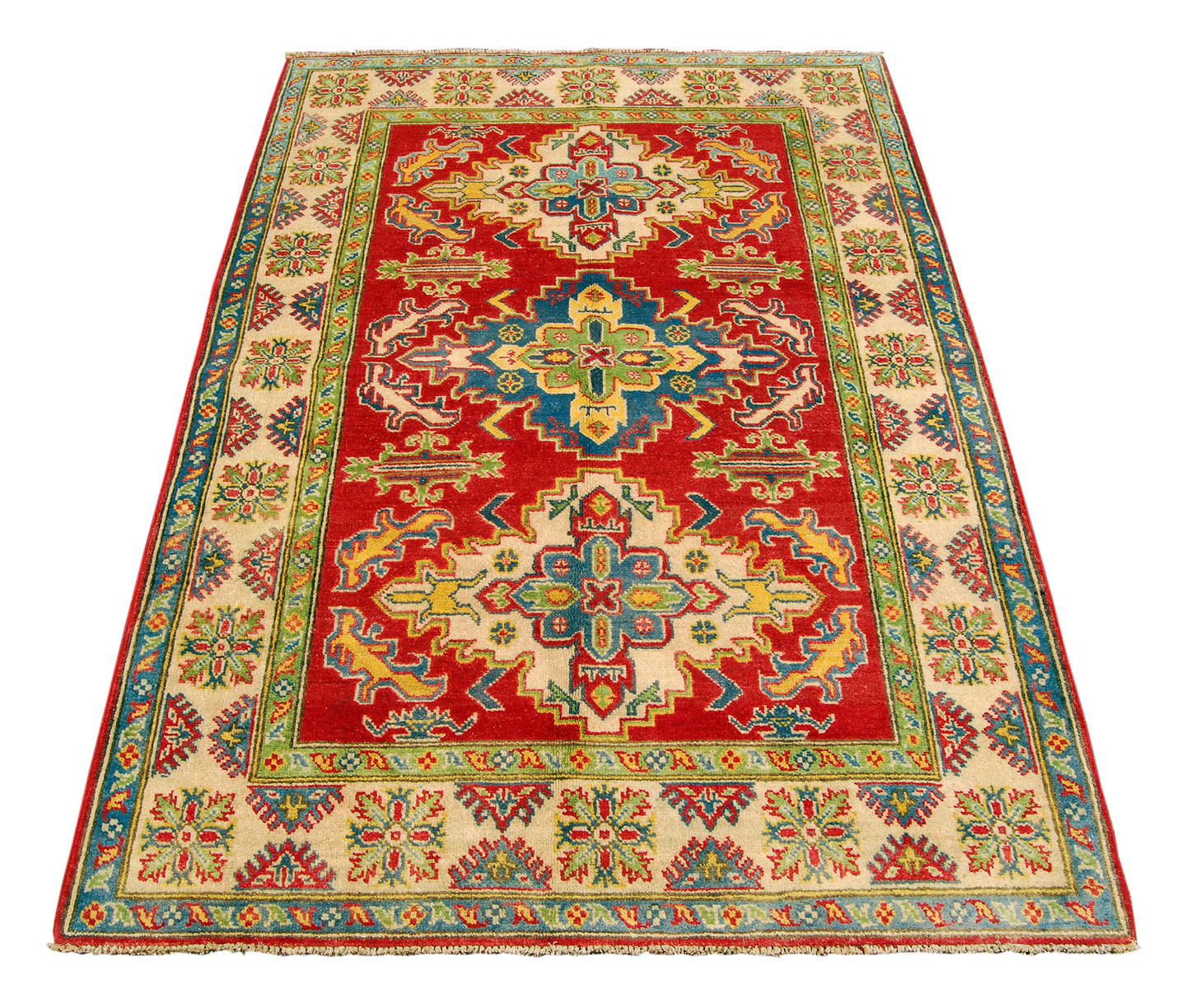 Hand knotted carpet Ghazni / Chubi - Red CM 180x125