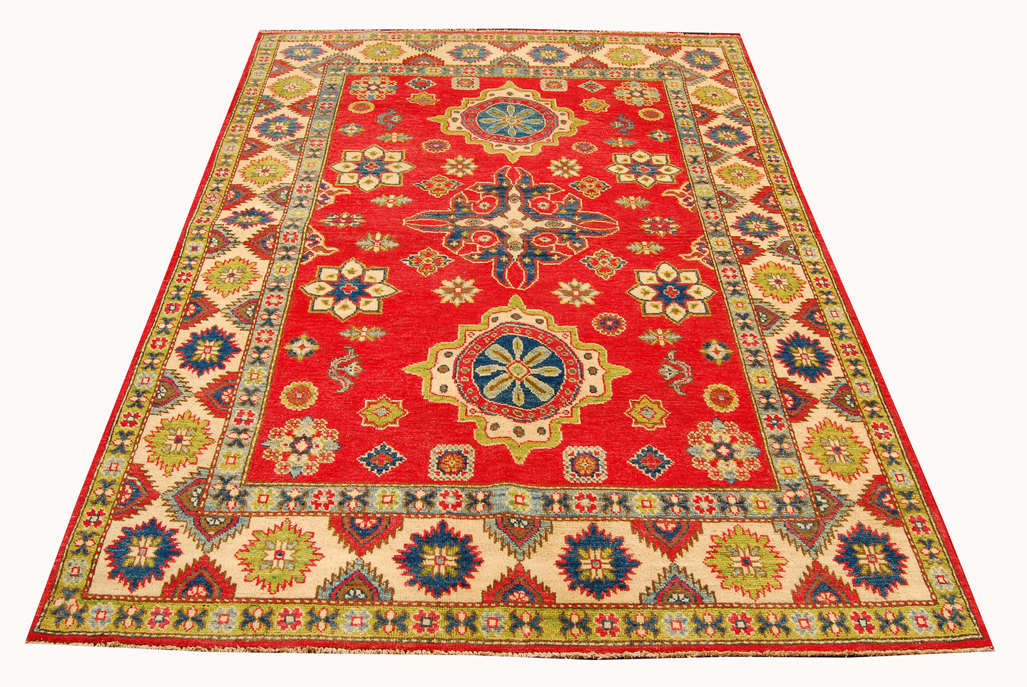 Hand knotted carpet Ghazni / Chubi - Red Colors CM 205x150