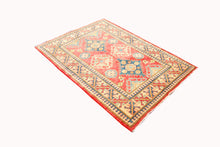 Carica l&#39;immagine nel visualizzatore di Gallery, Hand knotted carpet Ghazni / Chubi Red Colors 165x117 CM

