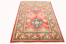 Lade das Bild in den Galerie-Viewer, Hand knotted carpet Ghazni / Chubi Red Colors 165x117 CM
