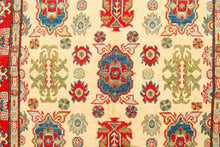 Carica l'immagine nel visualizzatore di Gallery, Rectangular Hand knotted carpet Ghazni / Chubi - Beige / Red Colors 185x120 CM
