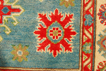 Carica l'immagine nel visualizzatore di Gallery, Rectangular Hand knotted carpet Ghazni / Chubi Green Colors 180x125 CM
